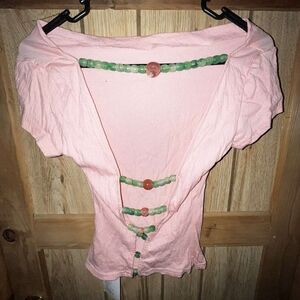 Backless Beaded Shirt